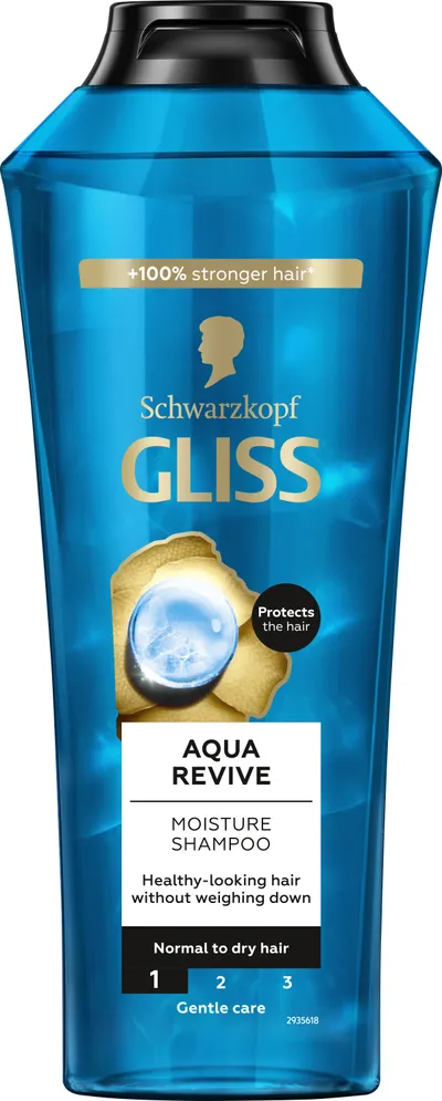 Schwarzkopf Gliss Aqua Revive Moisture Shampoo (Nawilżający szampon do włosów normalnych i suchych (nowa wersja))