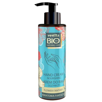 Venita Bio Natural Care, Hand Cream Nourishing Flower Fantasy (Odżywczy krem do rąk `Kwiatowa fantazja`)