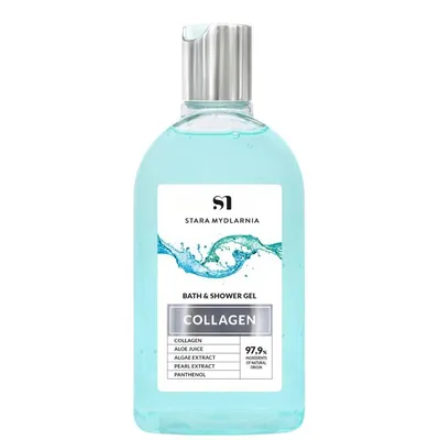 Stara Mydlarnia Eco Receptura, Bath & Shower Gel Collagen (Żel do kąpieli i pod prysznic z kolagenem morskim)