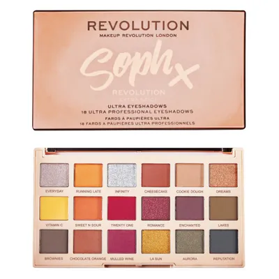 Revolution Beauty (Makeup Revolution) Revolution X Soph, Extra Spice Palette (Paleta 18 cieni do powiek)