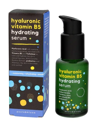 Poola&Bloom Hyaluronic Vitamin B5 Hydrating Serum (Serum do twarzy z kwasem hialuronowym i witaminą B5)