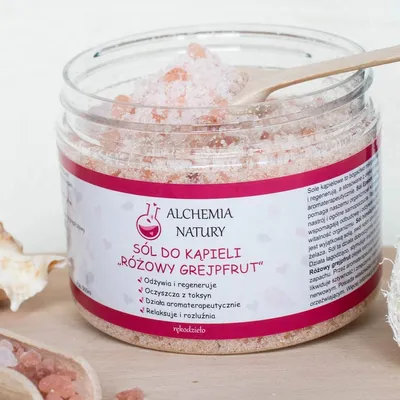 Alchemia Natury Sól do kąpieli `Różowy grejfrut`