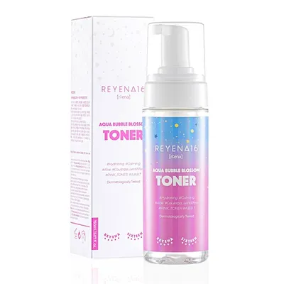Reyena16 Aqua Bubble Blossom Toner (Nawilżająco-kojący toner do twarzy)