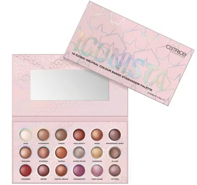 Catrice Iconista, 18 Iconic Neutral Colour Baked Eyeshadow Palette (Paleta 18 wypiekanych cieni do powiek)