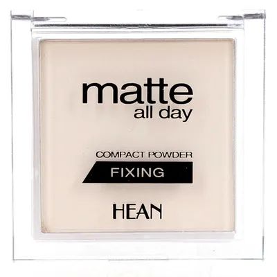 Hean Matte All Day, Compact Fixing Powder (Puder utrwalający transparentny)