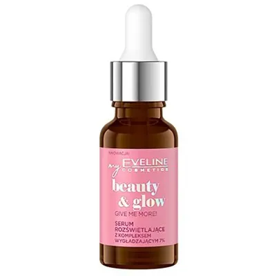 Eveline Cosmetics Beauty & Glow, Serum rozświetlające z kompleksem wygładzającym 7% `Give Me More! `