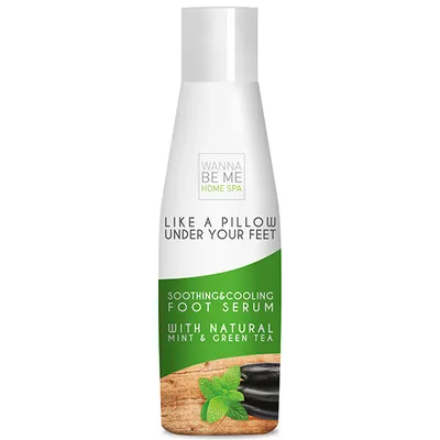 Wanna Be Me Home SPA Like a Pillow Under Your Feet, Softening & Cooling Foot Serum with Natural Mint & Green Tea (Chłodząco - łagodzące serum do stóp z naturalną miętą i zieloną herbatą)