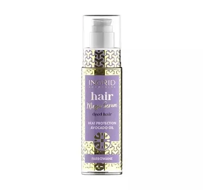 Ingrid Cosmetics Hair Magic Serum, Heat Protection with Avocado Oil (Termoochronne serum do włosów farbowanych z olejem awokado)