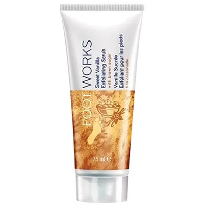 Avon Foot Works, Sweet Vanilla, Exfoliating Scrub (Złuszczający scrub do stóp z ekstraktem z wanilii)