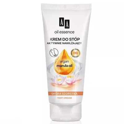 AA Oil Essence, Krem do stóp aktywnie nawilżający `Argan, marula oil`