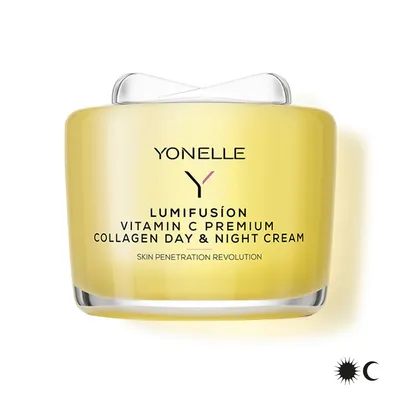 Yonelle Lumifusion, Vitamin C Premium Collagen Day & Night Cream (Kolagenowy krem na dzień i na noc z witaminą C)