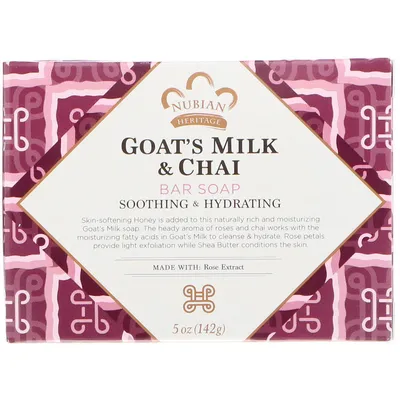 Nubian Heritage Goat`s Milk & Chai, Soap (Mydło z mleka koziego z ekstrakem z róży i przypraw chai)