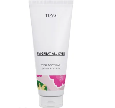 Tizmi Total Body Wash Peony & Vanilla (Wielofunkcyjny żel do mycia `Peonia & wanilia`)