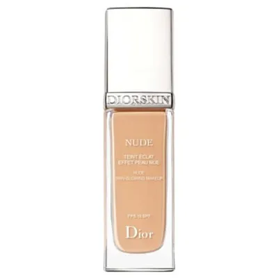 Christian Dior Diorskin Nude, Teint Eclat Effet Peau Nue [Skin Glowing Makeup] (nowa wersja) (Podkład rozświetlający)