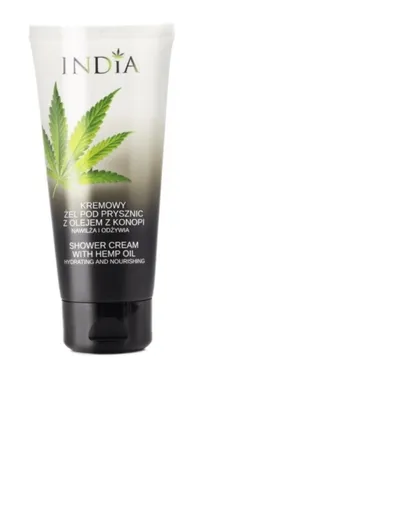 India Shower Cream With Hemp Oil (Kremowy żel pod prysznic z olejem z konopii)