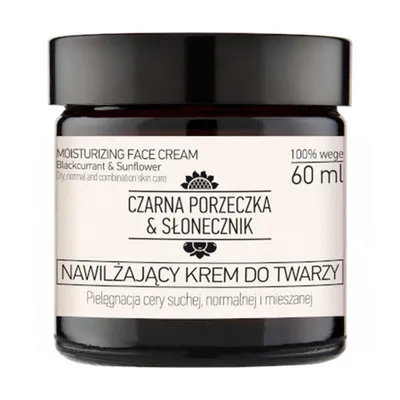 Czarna Porzeczka & Słonecznik Nawilżający krem do twarzy