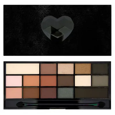 I Heart Makeup Black Velvet, Eyeshadow Palette (Paleta 16 cieni do oczu)