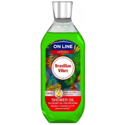 On Line Senses, Brasilian Vibes, Shower Oil (Olejkowy żel pod prysznic)
