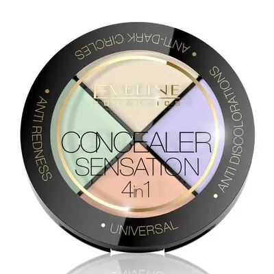 Eveline Cosmetics Concealer Sensation 4 in1 (Paleta korektorów)