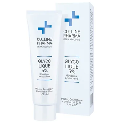 Colline Pharma Dermatology Glycolique 5%, Glycolique  Acide Creme (Peeling kosmetyczny w formie kremu z zawartością 5% kwasu glikolowego)
