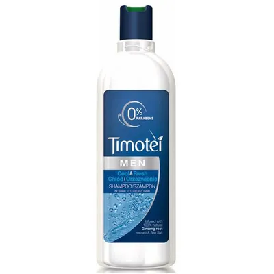 Timotei Men, Cool & Fresh Shampoo (Szampon do włosów `Chłód i orzeźwienie`)