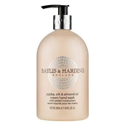 Baylis & Harding Cream Hand Wash Jojoba, Silk & Almond Oil (Kremowe mydło w płynie `Jojoba, jedwab i olej migdałowy`)