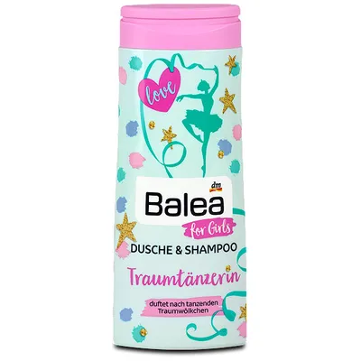 Balea For Girls, Traumtanzerin, Dusche & Shampoo (Żel i szampon 2 w 1 dla dzieci 'Tancerka')