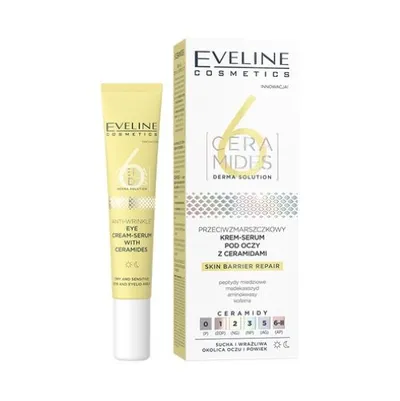 Eveline Cosmetics 6 Ceramides, Przeciwzmarszczkowy krem-serum pod oczy z ceramidami