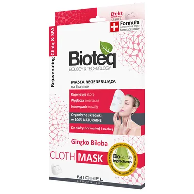 Bioteq Ginko Biloba, Cloth Mask (Maska regenerująca na tkaninie)