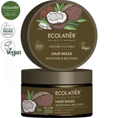 Ecolatier Organic Coconut, Hair Mask Nutrition & Recovery (Maska do włosów `Odżywianie i odnowa`)