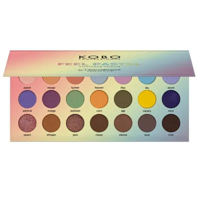 Kobo Professional Feel Pastel, Eyeshadow Palette by Daniel Sobieśniewski (Paleta cieni do powiek)