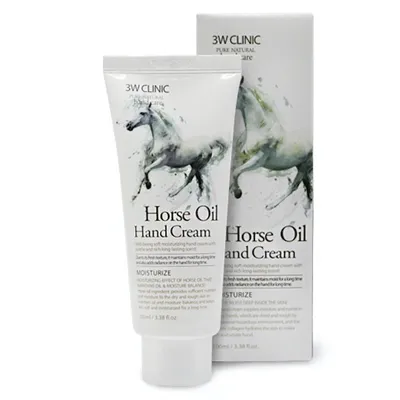 3W Clinic Horse Oil Hand Cream (Nawilżający krem do rąk z olejem końskim)