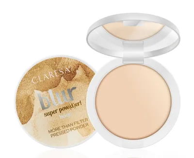 Claresa Blur Beige Super Pow(d)er (Puder prasowany optycznie wygładzający z olejkiem różanym)