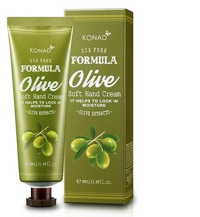 Konad Six Free Formula, Olive Soft Hand Cream (Krem do rąk z oliwą z oliwek)
