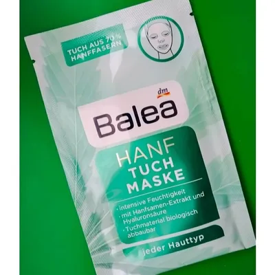 Balea Tuchmaske Hanf (Maska w płachcie)