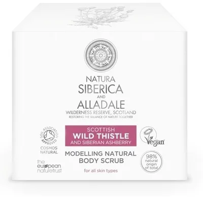 Natura Siberica Alladale, Naturalny modelujący scrub do ciała 'Dziki oset i jarzębina'