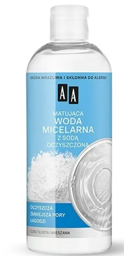 AA Skin Food, Matująca woda micelarna z sodą oczyszczoną cera tłusta i mieszana