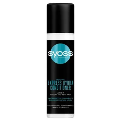 Syoss Moisture Express, Hydra Conditioner (nNwilżająca ekspresowa odżywka do włosów suchych i osłabionych)