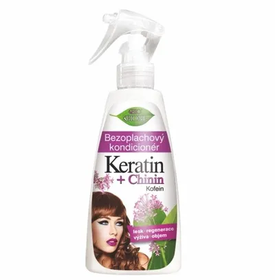 Bione Cosmetics Odżywka bez spłukiwania w sprayu z keratyną i chininą