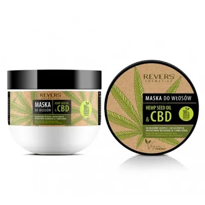 Revers Cosmetics Hemp Seed Oil & CBD, Maska do włosów z naturalnym olejem konopnym z CBD