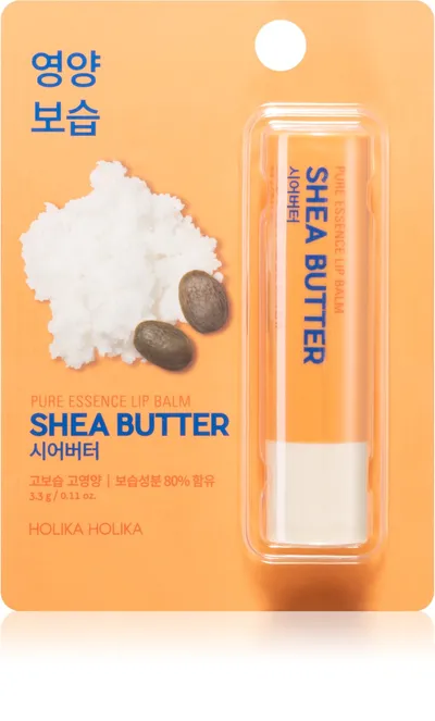 Holika Holika Pure Essence Shea Butter Lip Balm (balsam nawilżający do ust w sztyfcie z masłem shea)