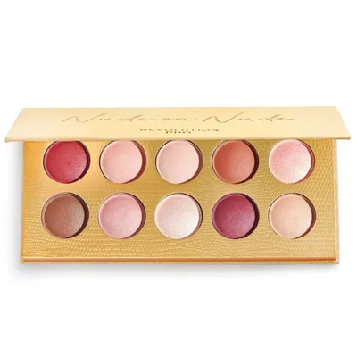 Revolution Pro Colour Focus, Nude on Nude Eyeshadow Palette (Paleta cieni do powiek)