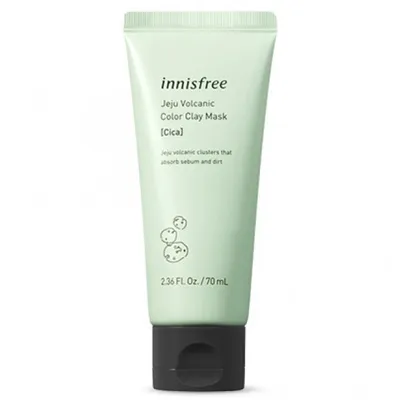 Innisfree Jeju Volcanic Color Clay Mask Cica (Oczyszczająco - ujędrniająca maska do twarzy)
