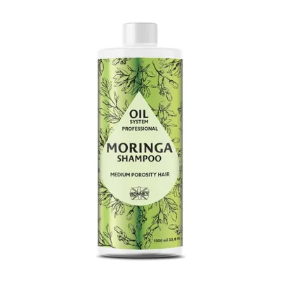 Ronney Professional Oil System Medium Porosity Hair, Moringa Shampoo (Szampon do włosów średnioporowatych z olejkiem moringa)