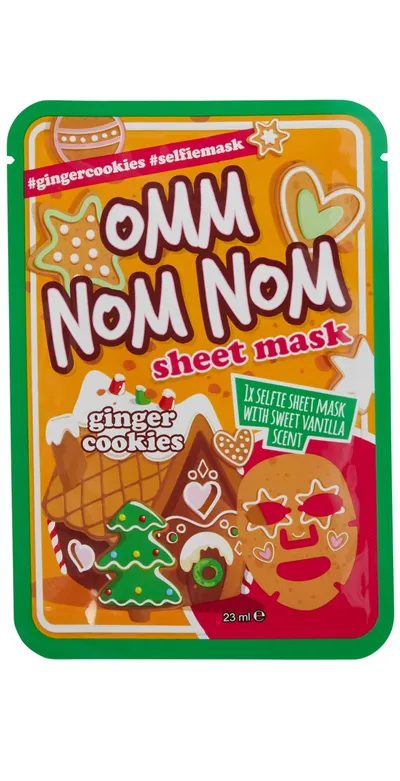 Maxbrands Omm Nom Nom Sheet Mask Ginger Cookies (Maska do twarzy w płachcie)