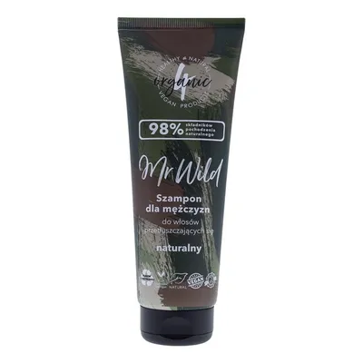 4Organic Mr Wild, Szampon dla mężczyzn do włosów przetłuszczających się