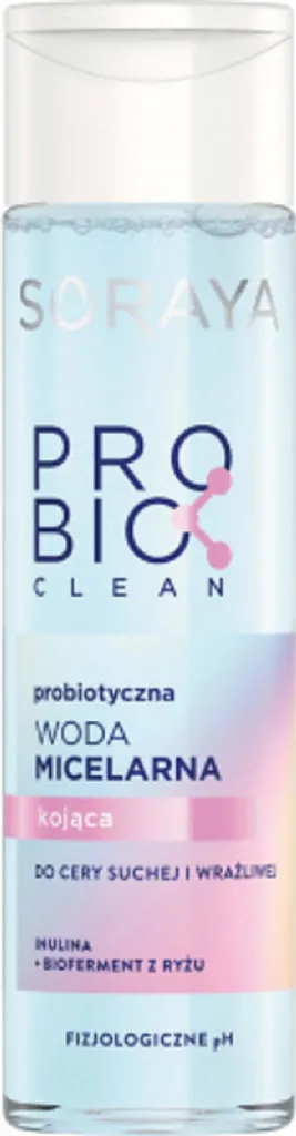 Soraya Probio Clean, Probiotyczna woda micelarna kojąca do cery suchej i wrażliwej