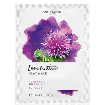 Oriflame Love Nature, Clay Mask Burdock (Oczyszczająca maseczka z łopianem)