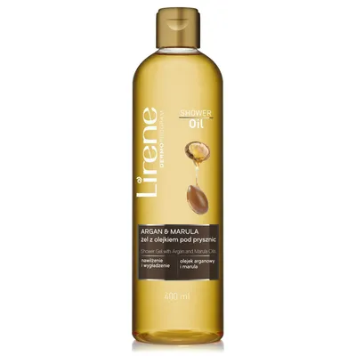 Lirene Dermoprogram Argan & Marula, Żel z olejkiem pod prysznic