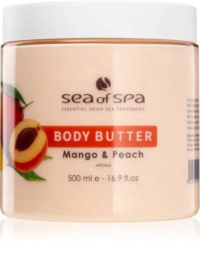 Sea of Spa Essential Dead Sea Treatment, Body Butter Mango & Peach (Masło do ciała z mango i brzoskwini)